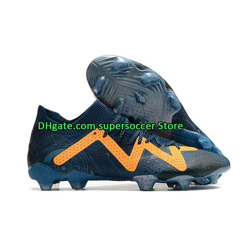 Cleats Men Soccer Shoes Future Ultimate FG Supercharged Blue Eclipse Pursuit Fast Yellow White Ultra Orange Creativity Team Violet Sports Shoes Football Boots