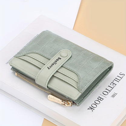 Women's Minimalist Short Wallet, Clutch Coin Purse, Lightweight Credit Card Holder