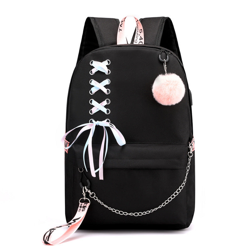 Cross-Border  New Luminous Backpack Elementary and Middle School Student Schoolbags Women's Backpack