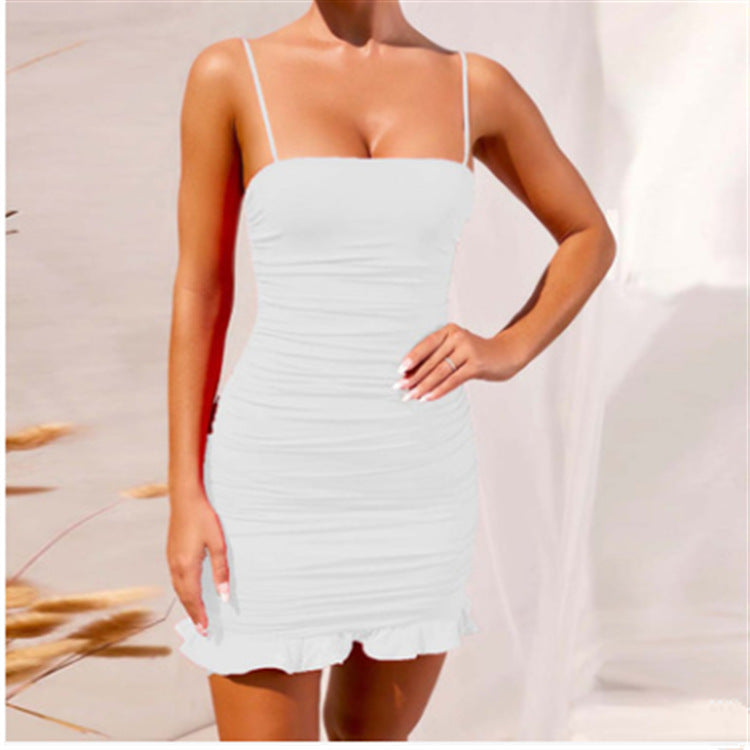 Hot Trade  Women's Summer Fashion Sexy Sling Hip Skirt Summer Dress Women