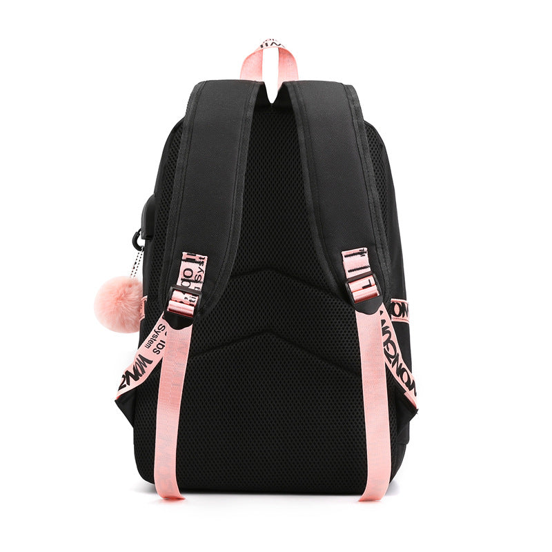 Cross-Border  New Luminous Backpack Elementary and Middle School Student Schoolbags Women's Backpack