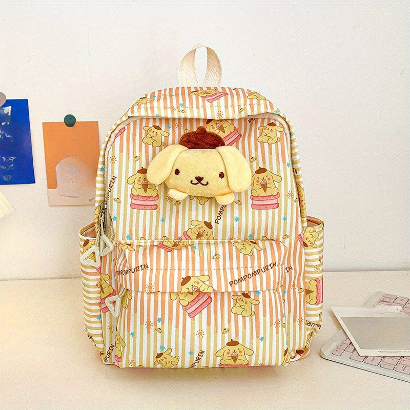 Adorable Hello Kitty Character Backpack - Lightweight, Versatile & Durable - Perfect for School, Travel, and Fun Adventures with Kuromi, Melody, Cinnamoroll, Pom Pom Purin, and Pochacco