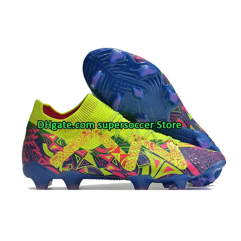 Cleats Men Soccer Shoes Future Ultimate FG Supercharged Blue Eclipse Pursuit Fast Yellow White Ultra Orange Creativity Team Violet Sports Shoes Football Boots