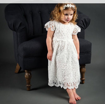 ZllKl  Cross-Border Children's Clothing Long Baptism Dress Baby Girl Baby Wedding Dress Dress Baby Girl Baptism Dress