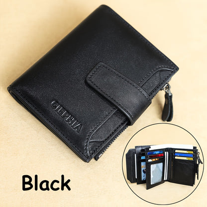 1pc Vintage Wallet (12.5cm X 10.01cm X 3.0cm), Vintage RFID Protection, Multifunctional With 18 Card Slots