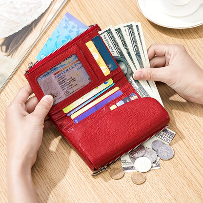 Royal Bagger Trendy Short Wallet, Multi-card Slots Card Holder, Perfect Coin Purse For Daily Use