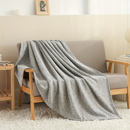 Sweatshirt Blanket Set TWIN (1blanket with 1 sham)/QUEEN (1blanket with 2 shams)/King (1blanket with 2 shams) 300GSM for  Jersey Knit  Thin Soft Breathable Blanket Set Brings a Stylish Appearance to Bedroom Living Room Couches for all year roud