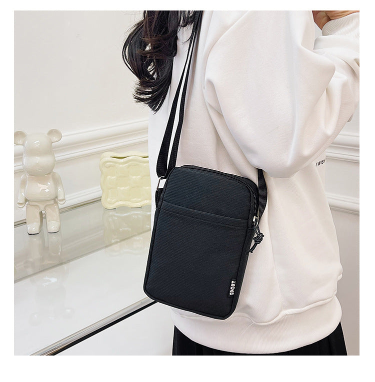 ZllKl  Mobile Phone Bag Women's Crossbody Mini Bag Summer Clothes Phone Cloth Bag Vertical Halter Portable Coin Purse Wholesale