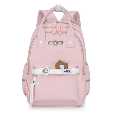 Backpack Men's and Women's Ins Style Student Schoolbag High School Female College Student High School Student Cross-Border Bag Large-Capacity Backpack