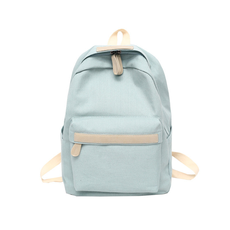 Backpack Women's Japanese Style Simple Fashion Outdoor Backpack Size Bestie All Match Middle School Students Schoolbag Cross-Border