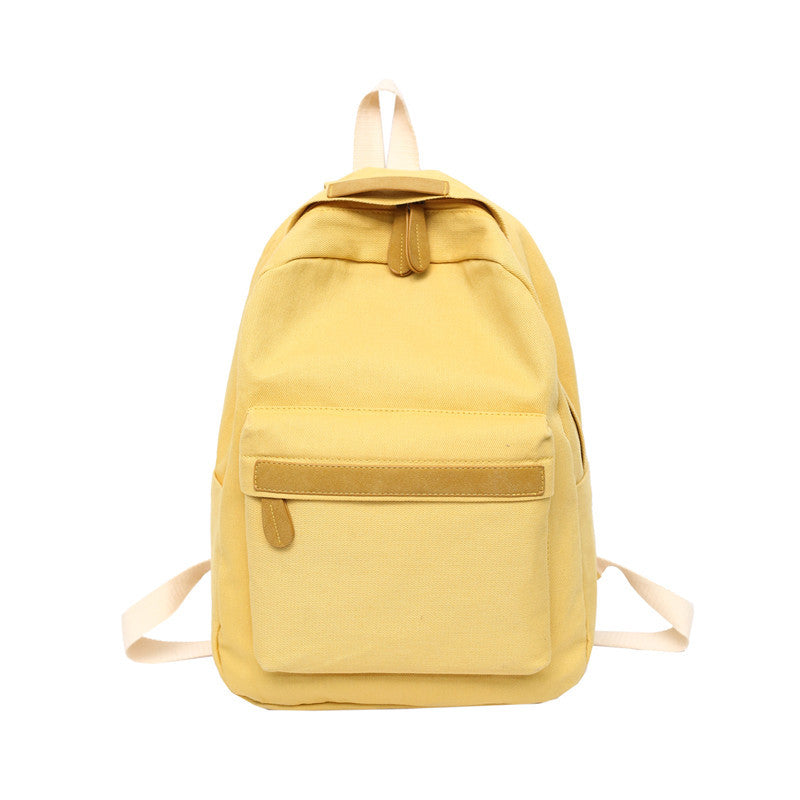 Backpack Women's Japanese Style Simple Fashion Outdoor Backpack Size Bestie All Match Middle School Students Schoolbag Cross-Border