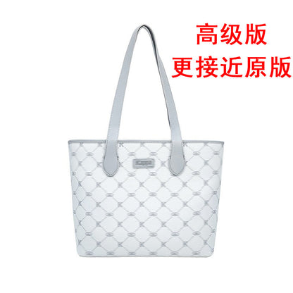 ZllKl  Card Afraid of the Same Style New Tote Bag Female Niche Large Capacity Commuter Shoulder Bag Versatile Handheld Computer Bag Factory Straight