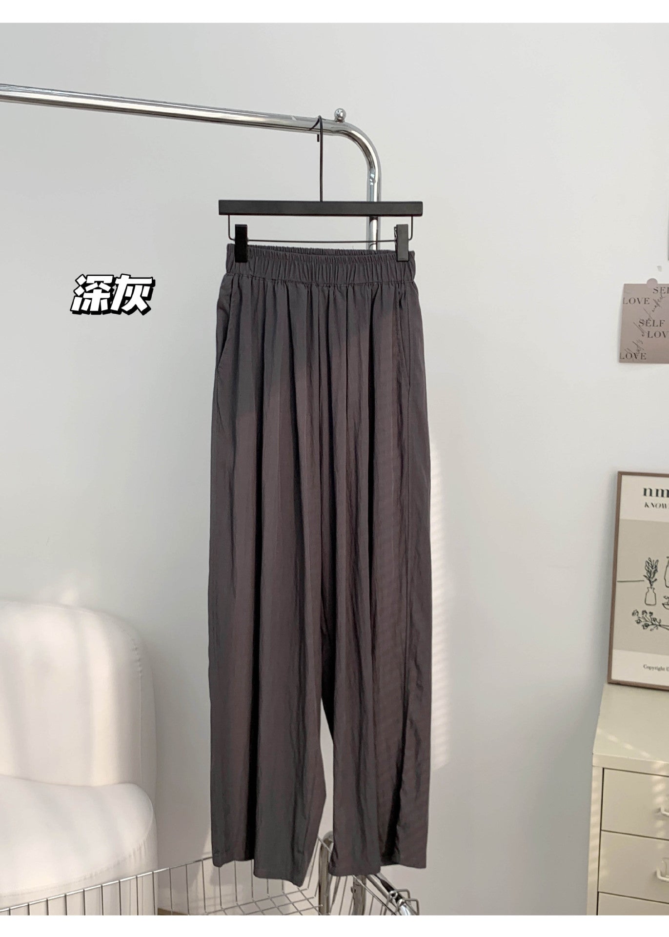 ZllKl  Yiduzi Popular Yamamoto Pants High Waist Wide Leg Pants Women's  Summer Thin Loose All-Matching Slimming Casual Pants