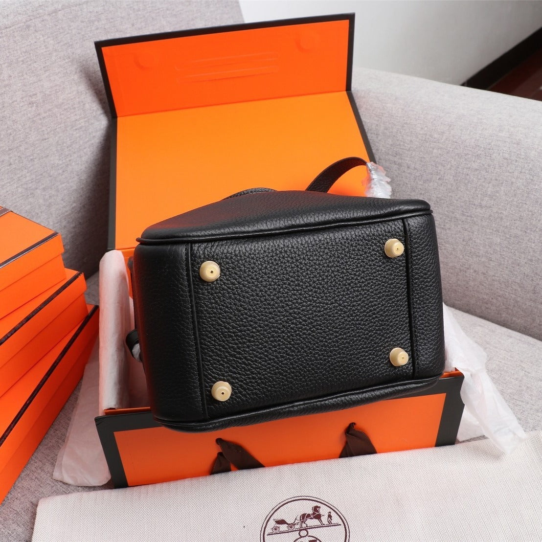 ZllKl  Lindy Bag Cowhide New Mini Pillow Bag Doctor Medical Box Messenger Bag Female Commuter Doctor Leather Shoulder Bag