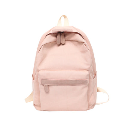 Backpack Women's Japanese Style Simple Fashion Outdoor Backpack Size Bestie All Match Middle School Students Schoolbag Cross-Border