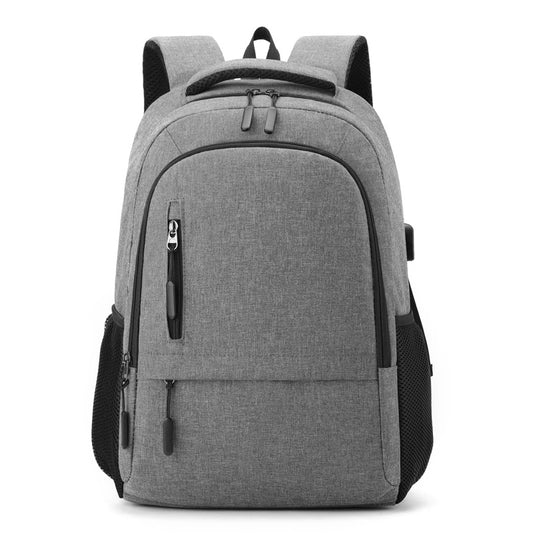 Backpack Men's Cross-Border Backpack Simple Fashion Student Schoolbag Backpack Computer Bag New Printed Logo