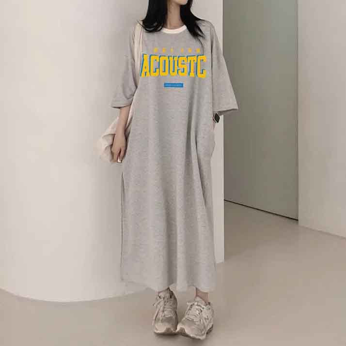 ZllKl 2025Manufacturer pure cotton high elastic beauty casual contrasting stripes pure easy to wear fashionable dress popular summer new thin T