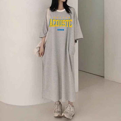 ZllKl 2025Manufacturer pure cotton high elastic beauty casual contrasting stripes pure easy to wear fashionable dress popular summer new thin T