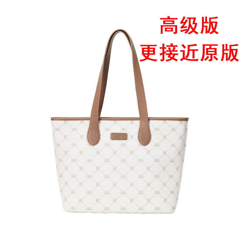 ZllKl  Card Afraid of the Same Style New Tote Bag Female Niche Large Capacity Commuter Shoulder Bag Versatile Handheld Computer Bag Factory Straight