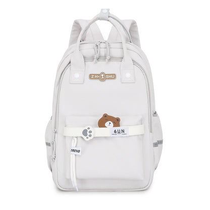 Backpack Men's and Women's Ins Style Student Schoolbag High School Female College Student High School Student Cross-Border Bag Large-Capacity Backpack