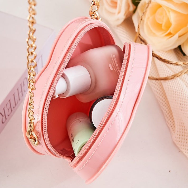 ZLLKL 2025 New PVC cute mini ins love bag children's handbag bag women's oblique span Barbie jelly bag cute Bag