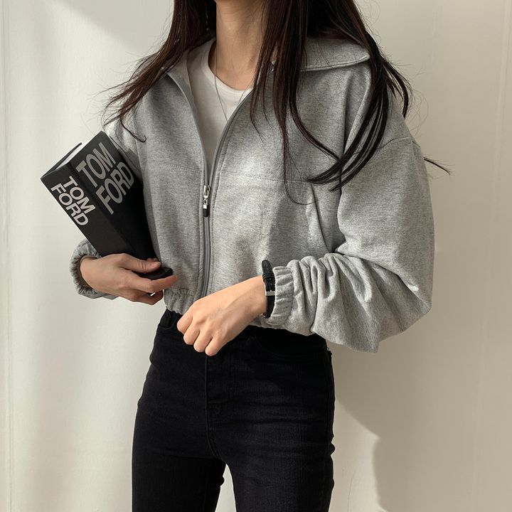 ZLLKL 2025 Internet celebrity zipper cardigan sweater women's spring autumn winter thin jacket Korean tide fleece loose fleece top solid color