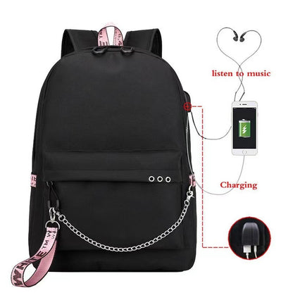 Cross-Border  New Luminous Backpack Elementary and Middle School Student Schoolbags Women's Backpack