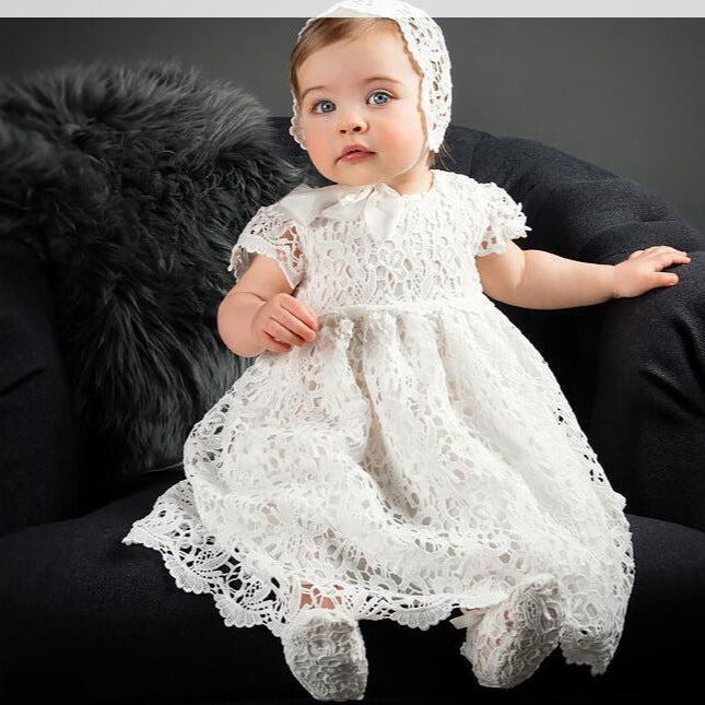 ZllKl  Cross-Border Children's Clothing Long Baptism Dress Baby Girl Baby Wedding Dress Dress Baby Girl Baptism Dress