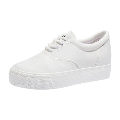 ZllKl New Niche Canvas Shoes Women's Summer Thin Platform White Shoes Joker Student Board Shoes Rb3616