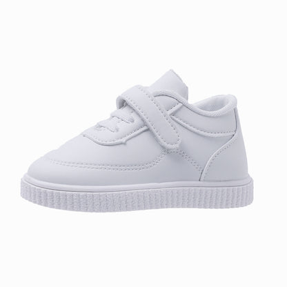 ZllKl  Spring and Autumn Single-Layer Shoes Cross-Border White Soft Bottom Toddler Shoes for Children's Shoes Children's Baby Leather Sports White Shoes All Year round