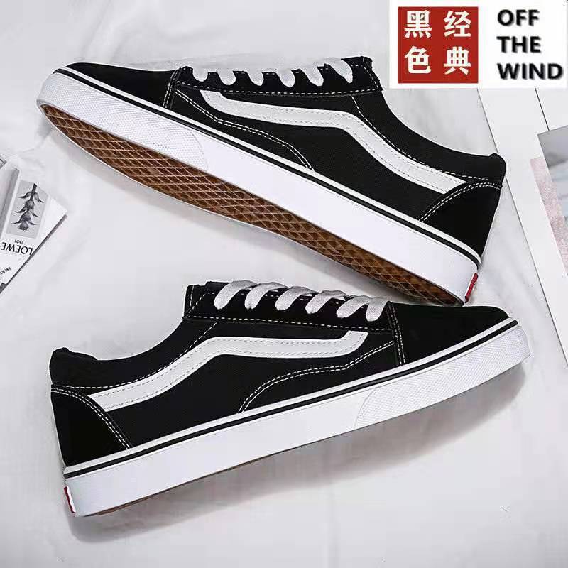 ZllKl Summer Men's Shoes Low-Top Canvas Shoes Men's and Women's Classic Korean-Style Fashionable All-Match Breathable Non-Slip Schoolgirl Casual Shoes