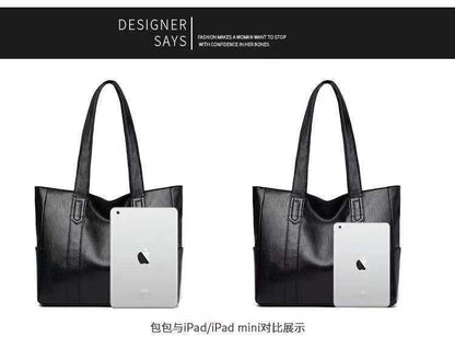 ZllKl  Soft Leather Shoulder Handbag  New Korean Style Simple Large Capacity Totes Casual All-Match Shoulder Bag Wholesale