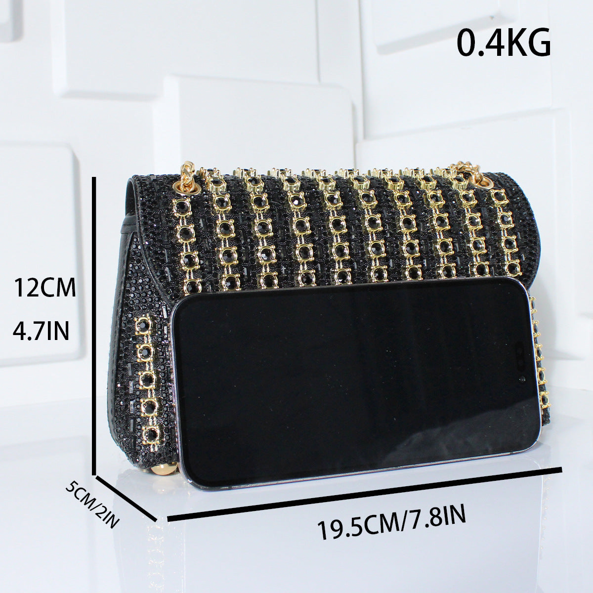 ZllKl  New European and American Socialite Fashion Crossbody Dinner Bag Diamond Hand Bag Exquisite High Sense Square Women's Handbag