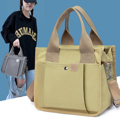 ZllKl  Super Popular Multi-Layer Canvas Bag Multi-Partition Handbag for Women  New Arrival Work Mummy Outing Small Bag Tote Bag