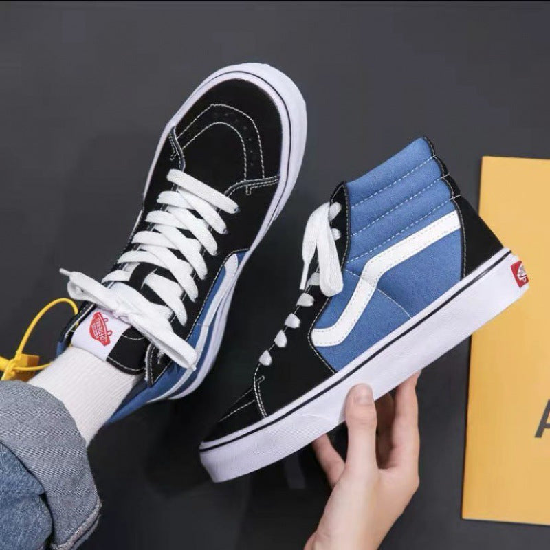 ZllKl Summer Men's Shoes Low-Top Canvas Shoes Men's and Women's Classic Korean-Style Fashionable All-Match Breathable Non-Slip Schoolgirl Casual Shoes