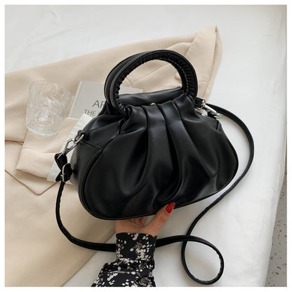 ZllKl  Korean Style South Style Women's Bag MiuMiu Bag Vintage Clouds Versatile Underarm Bag Hand-Carrying Bag Shoulder Messenger Bag