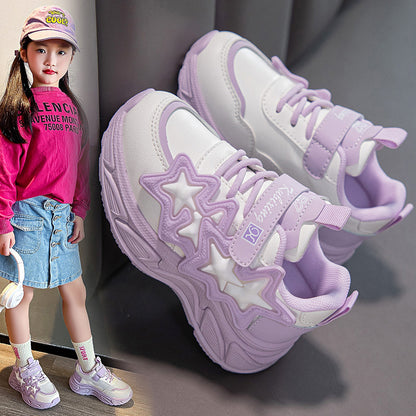 ZllKl  Children's Shoes  New Spring New Sports Shoes Mesh Breathable Girls Outdoor Climbing Boots One Piece Dropshipping