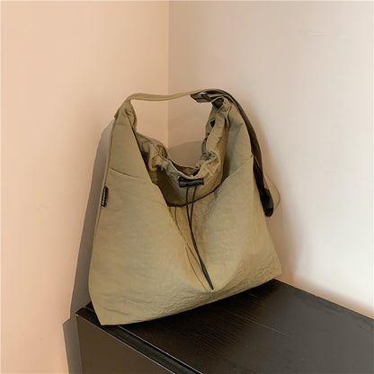 ZllKl  Casual Big Bag Women's  New Fashion Cloth Bag Shoulder Bag Large Capacity Totes Class Commuter Messenger Bag