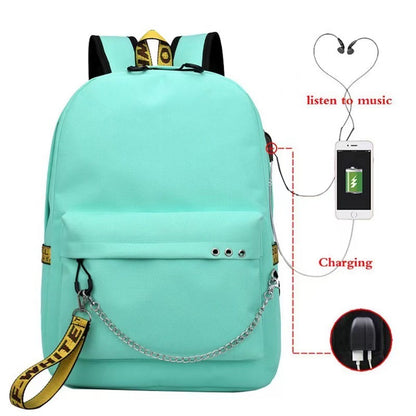 Cross-Border  New Luminous Backpack Elementary and Middle School Student Schoolbags Women's Backpack