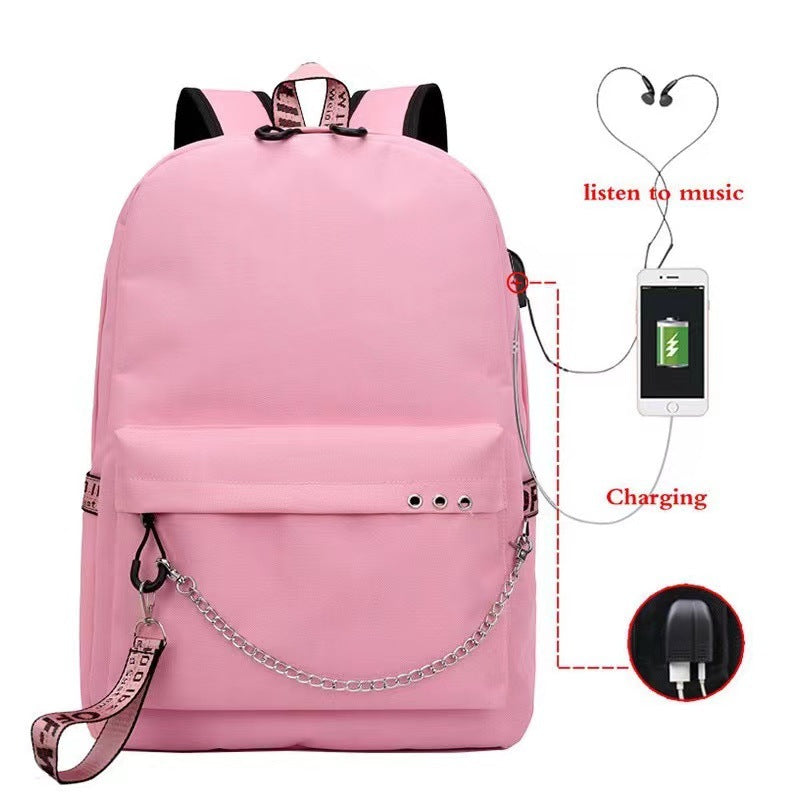 Cross-Border  New Luminous Backpack Elementary and Middle School Student Schoolbags Women's Backpack