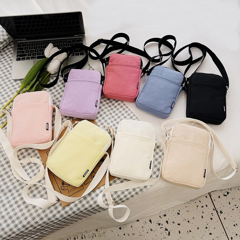 ZllKl  Mobile Phone Bag Women's Crossbody Mini Bag Summer Clothes Phone Cloth Bag Vertical Halter Portable Coin Purse Wholesale