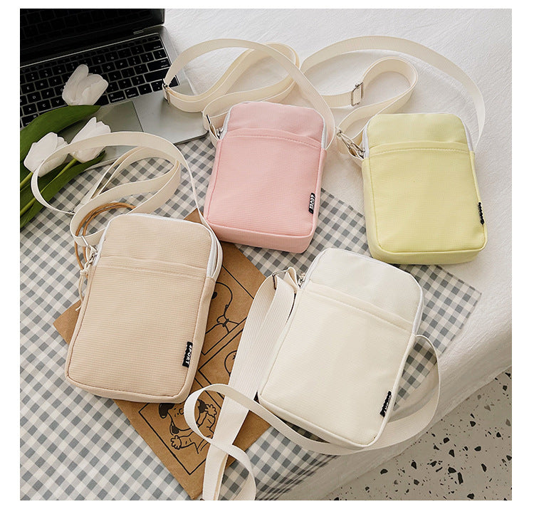 ZllKl  Mobile Phone Bag Women's Crossbody Mini Bag Summer Clothes Phone Cloth Bag Vertical Halter Portable Coin Purse Wholesale