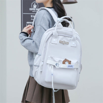 Backpack Men's and Women's Ins Style Student Schoolbag High School Female College Student High School Student Cross-Border Bag Large-Capacity Backpack