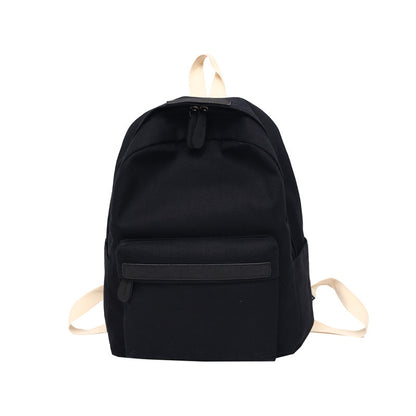 Backpack Women's Japanese Style Simple Fashion Outdoor Backpack Size Bestie All Match Middle School Students Schoolbag Cross-Border