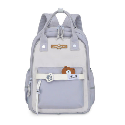 Backpack Men's and Women's Ins Style Student Schoolbag High School Female College Student High School Student Cross-Border Bag Large-Capacity Backpack