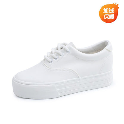 ZllKl New Niche Canvas Shoes Women's Summer Thin Platform White Shoes Joker Student Board Shoes Rb3616