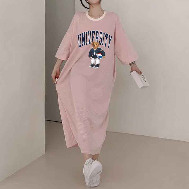 ZllKl 2025Manufacturer medium and long T-shirt skirt fashionable versatile simple dress pure cotton South Korea popular spring and summer new femininity