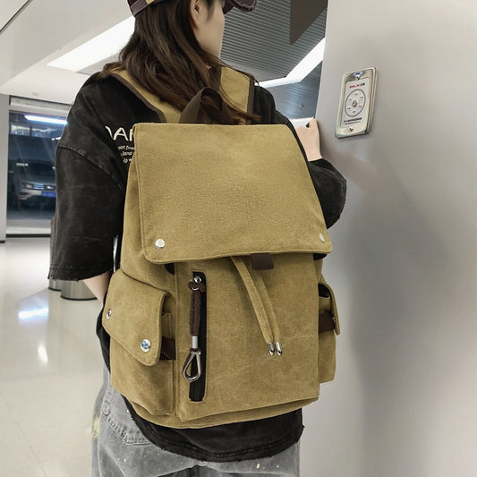 Cross-Border Couple Backpack  New Fashion Cool Casual Large Capacity Fashion College Student Multi-Purpose Schoolbag