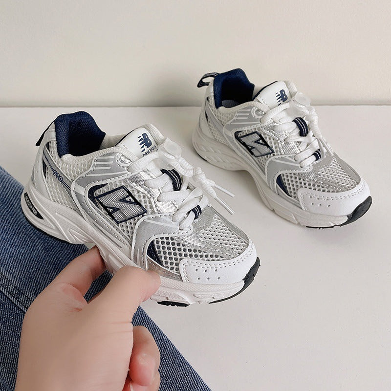 ZllKl  Children's Sneaker  Spring and Autumn New Non-Slip Children's Shoes Breathable Mesh Surface Boy's Casual Shoes Baby Girl Daddy Shoes