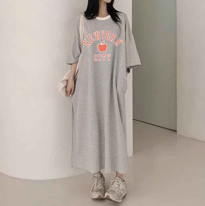 ZllKl 2025Manufacturer pure cotton high elastic beauty casual contrasting stripes pure easy to wear fashionable dress popular summer new thin T